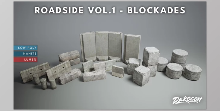 Download Unreal Engine - Roadside VOL.1 - Blockades