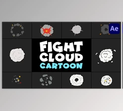 Download Fight Cloud Cartoon | After Effects (Videohive 50947980) - AE Project