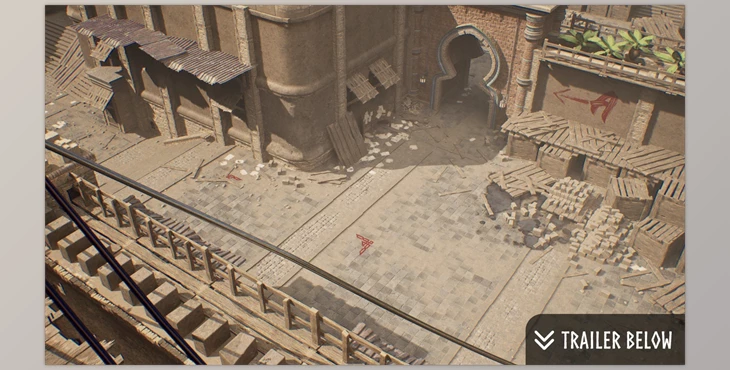 Download Unreal Engine -  Modular Desert Town - Desert City - Desert Village