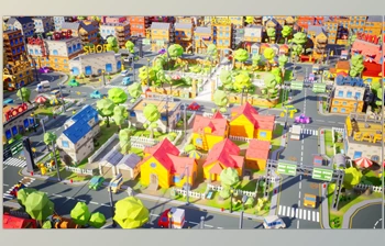 Download Unreal Engine - <span class='badge badge-warning'>Low</span> Poly Town