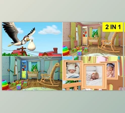 Download Stork and baby (2 in 1) (Videohive 27046193) - AE Project