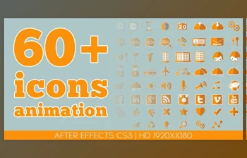 Download 60 plus icons <span class='badge badge-warning'>animation</span> (Videohive 4946984) - AE Project
