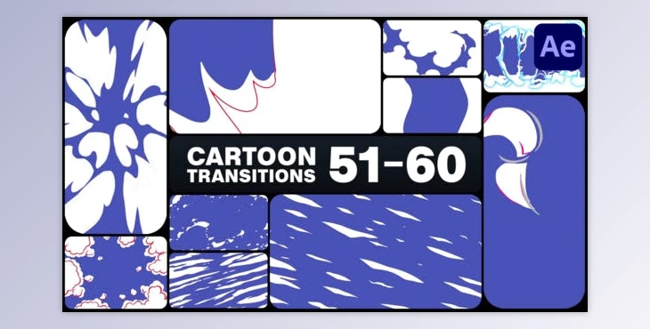 Download Cartoon Transitions for After Effects (Videohive 50939202) - AE Project