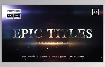 Download <span class='badge badge-warning'>Epic</span> Titles (VideoHive 50920057) - AE Project