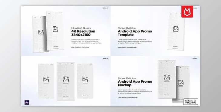 Download Android App Promo Mockup | S24 Ultra Matte (Videohive 50654680) - AE Project