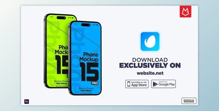 Download Stylish Stomp App Promo | Phone 15 Pro (Videohive 50860766) - AE Project