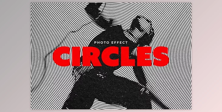Download Circular Stencil Photo Effect Creative Market - 92058585