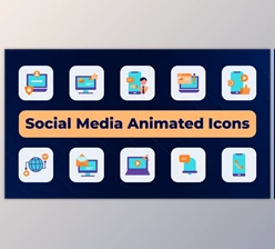 Download Social Media Animated Icons (Videohive 51002684) - AE Project