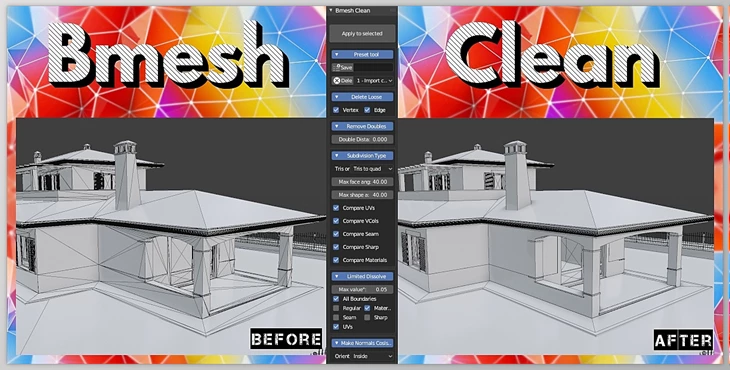 Download Blender Market - Bmesh Clean v1.1.2
