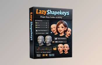 <span class='badge badge-warning'>Blender</span> - Download Lazy Shapekeys [Shape Keys Folder & Utility] v1.9.0