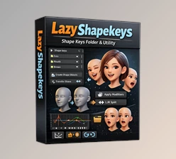 Blender - Download Lazy Shapekeys [Shape Keys Folder & Utility] v1.9.0