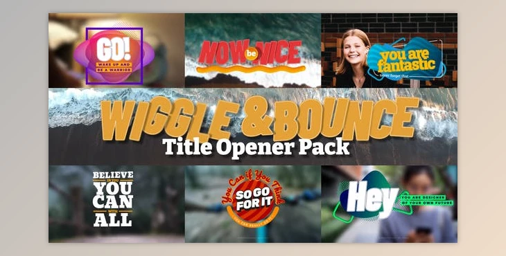 Download Wiggle & Bounce Title Opener (Videohive 50943354) - AE Project