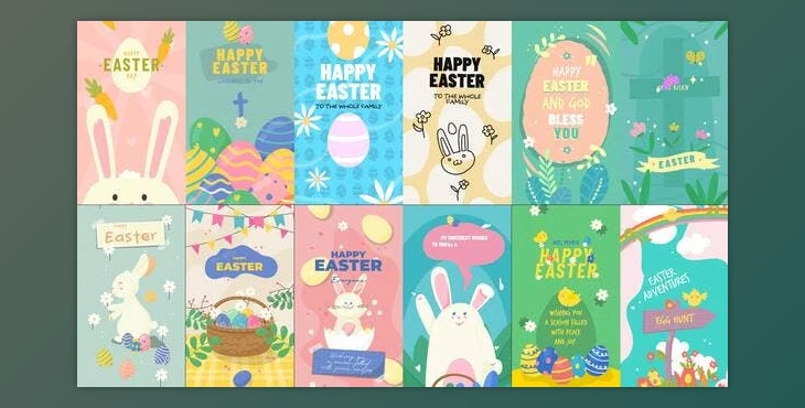 Download Easter Vertical Stories (Videohive 50973354) - AE Project