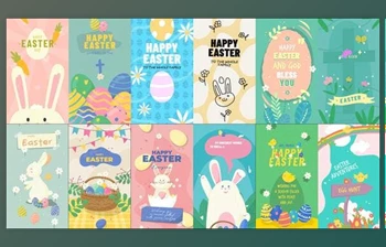 Download <span class='badge badge-warning'>Easter</span> Vertical Stories (Videohive 50973354) - AE Project