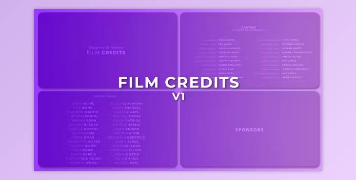 Download Film Credits V1 (Videohive 50940220) - AE Project