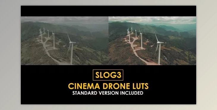 Download Slog3 Cinema Drone and Standard Color LUTs (videohive 51047489)
