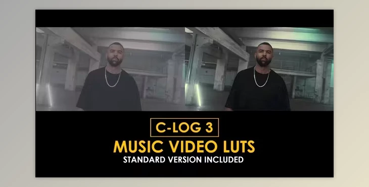 Download C-Log3 Music video and Standard Color LUTs (Videohive 50930852)