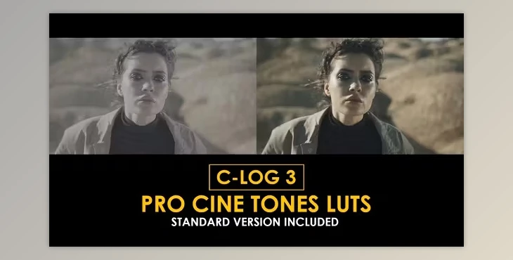 Download C-Log3 Pro Cine Tones and Standard Color LUTs (Videohive 50930861)