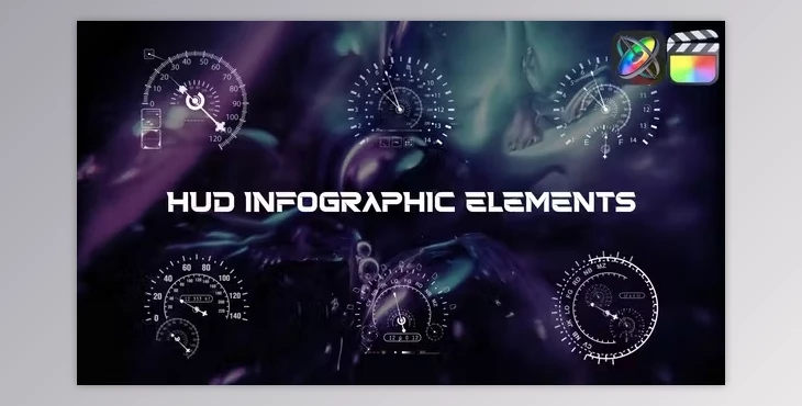 Download HUD Infographic Elements for FCPX (Videohive 50824484)