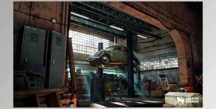 Download Unreal Engine - Garage Warehouse Environment + ULAT