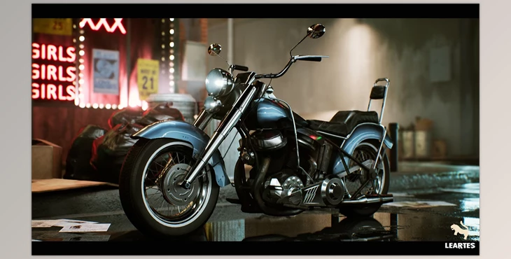 Download Unreal Engine - Classic MotorBike – Driveable – Functional