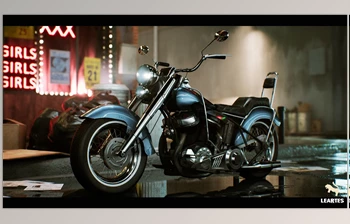 Download Unreal Engine - Classic MotorBike – Driveable – <span class='badge badge-warning'>Functional</span>