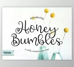 Download Honey Bumbles - Curly Round Script Font