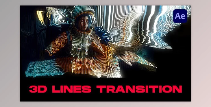 Download 3D Lines Transitions | After Effects (Videohive 51000125) - AE Project