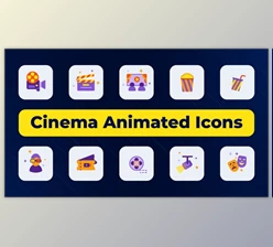 Download Cinema Animated Icons (Videohive 51013259) - AE Project