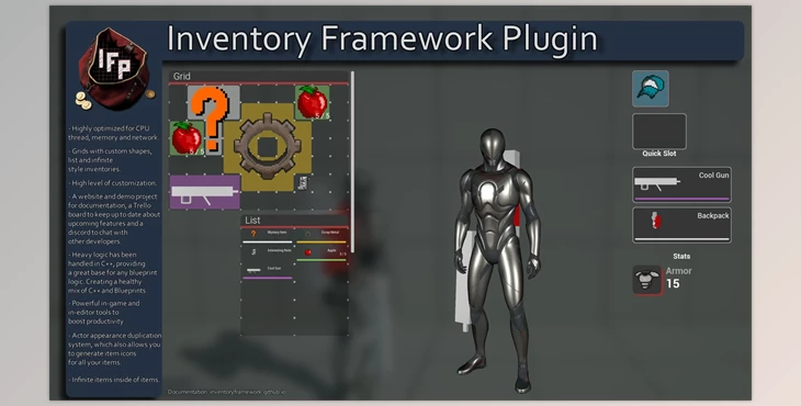 Download Unreal Engine - Inventory Framework Plugin v2.4