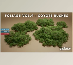 Download Unreal Engine - Foliage VOL.9 - Coyote Bushes (Nanite and Low Poly)