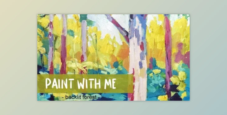 Download Paint with Me – Backlit Forest in Acrylic
