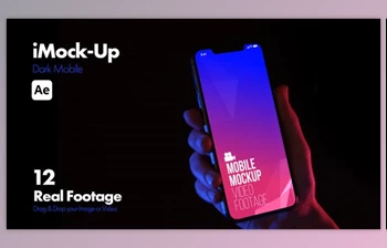 Download iMock-Up <span class='badge badge-warning'>Dark</span> Mobile (Videohive 51066081) - AE Project