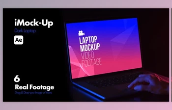 Download iMock-Up Dark <span class='badge badge-warning'>Laptop</span> (Videohive 51066139) - AE Project