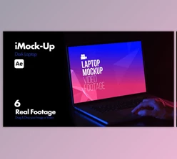 Download iMock-Up Dark Laptop (Videohive 51066139) - AE Project