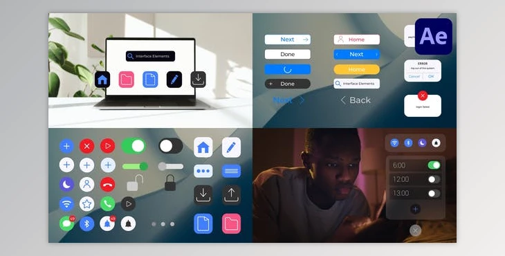 Download Gadget Interface Elements for After Effects (Videohive 50928776) - AE Project