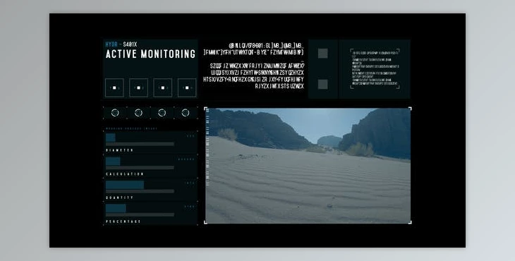 Download HUD Active Monitoring (Videohive 50848628) - AE Project