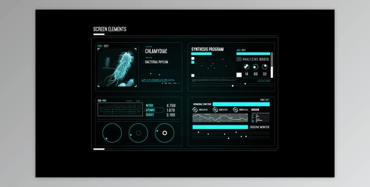 Download HUD Screen Bacterial Scan (Videohive 50811409) - AE Project