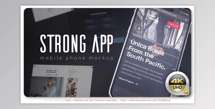 Download Strong Mobile Mockup (Videohive 51129662) - AE Project