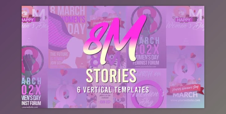 Download 8M International Womens Day Stories (Videohive 51108908) - AE Project