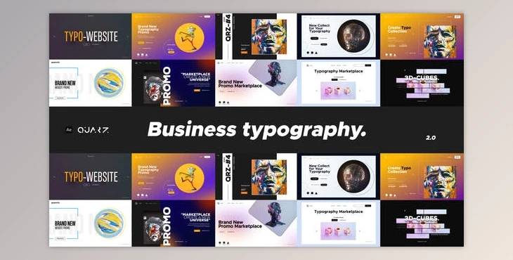 Download Website Promo Typography v2 (Videohive 51109326) - AE Project