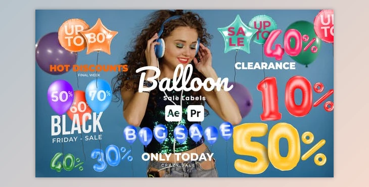 Download Balloon Sale Labels (Videohive 51107989) - AE Project