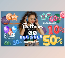 Download Balloon Sale Labels (Videohive 51107989) - AE Project