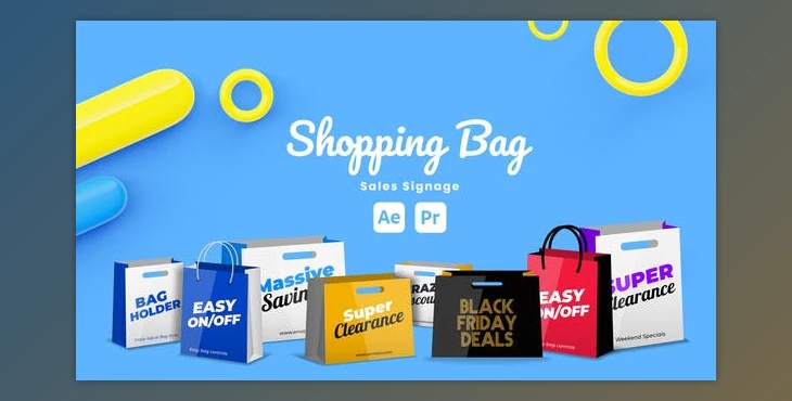 Download Shopping Bag Sale Signage (Videohive 51146427) - AE Project