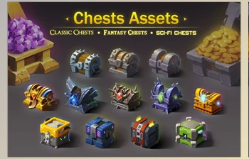 Download Unity Asset - 2D Chests Assets – <span class='badge badge-warning'>Mega</span> <span class='badge badge-warning'>Pack</span> v2.0