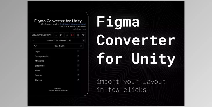 Download Unity Asset - Figma Converter for Unity v3.0.10