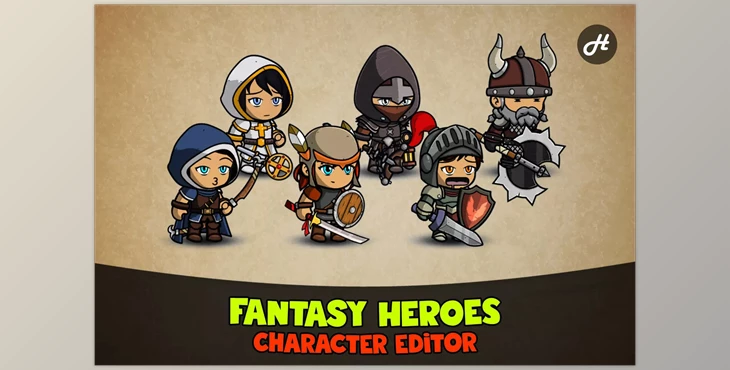Download Unity Asset - Fantasy Heroes Character Editor v7.7