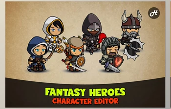 Download Unity Asset - Fantasy Heroes <span class='badge badge-warning'>Character</span> Editor v7.7