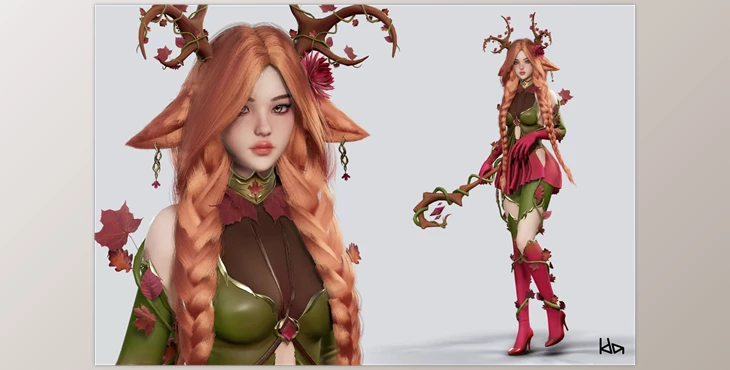 Download Unity Asset - Dryad Girl Fawnia v1.0