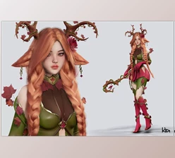 Download Unity Asset - Dryad Girl Fawnia v1.0